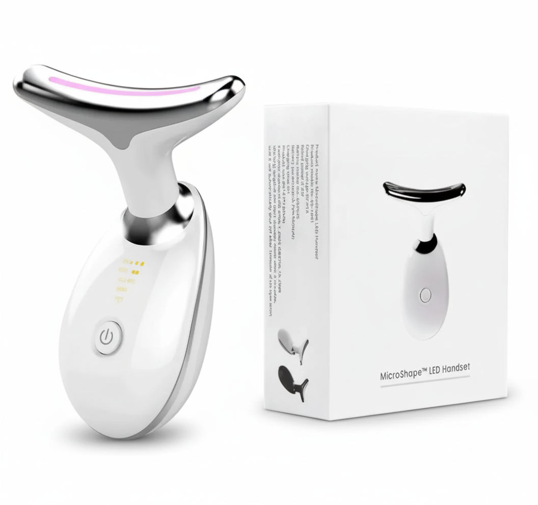 LiftVera WavyLift™ 7-Color LED Facial Massager with Microcurrent – Acne Care & Skin Firming Device for Face & Neck