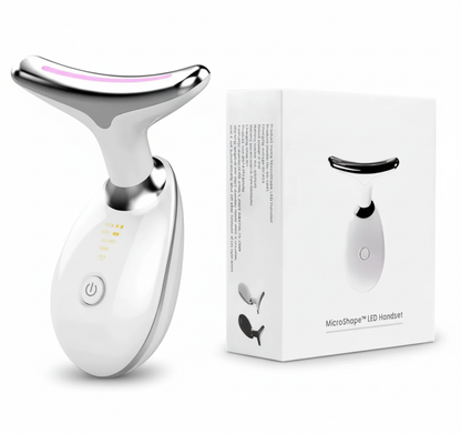 LiftVera WavyLift™ 7-Color LED Facial Massager with Microcurrent – Acne Care & Skin Firming Device for Face & Neck